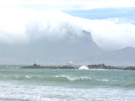 Foto Der Tafelberg mit Wasser - Kapstadt